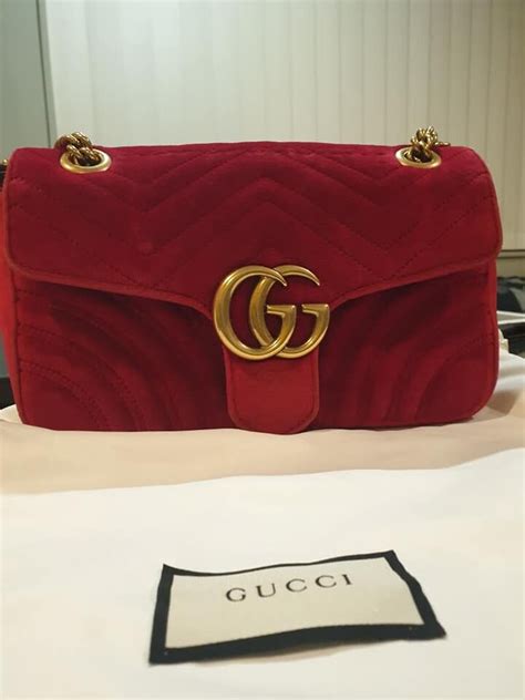 red velvet bag gucci|gucci marmont red velvet.